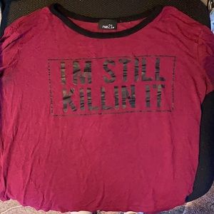 This forever 21 cropped shirt